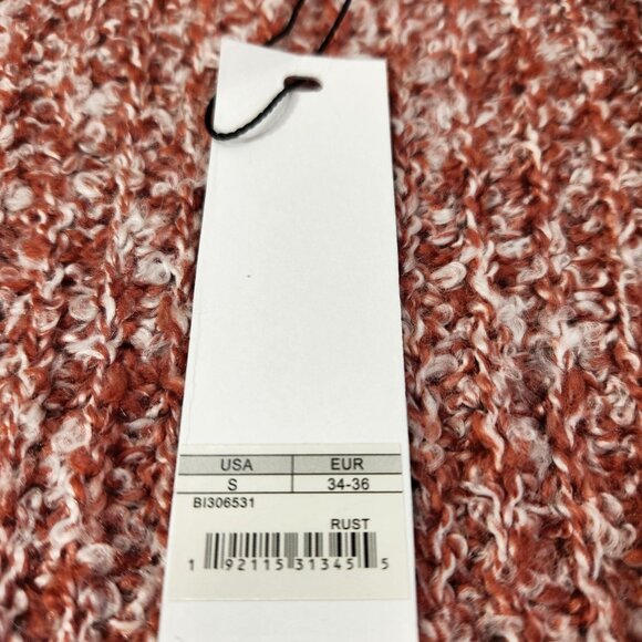 BB Dakota Steve Madden Odetta Open Cardigan Rust New With Tags Women's Size S - Picture 8 of 15